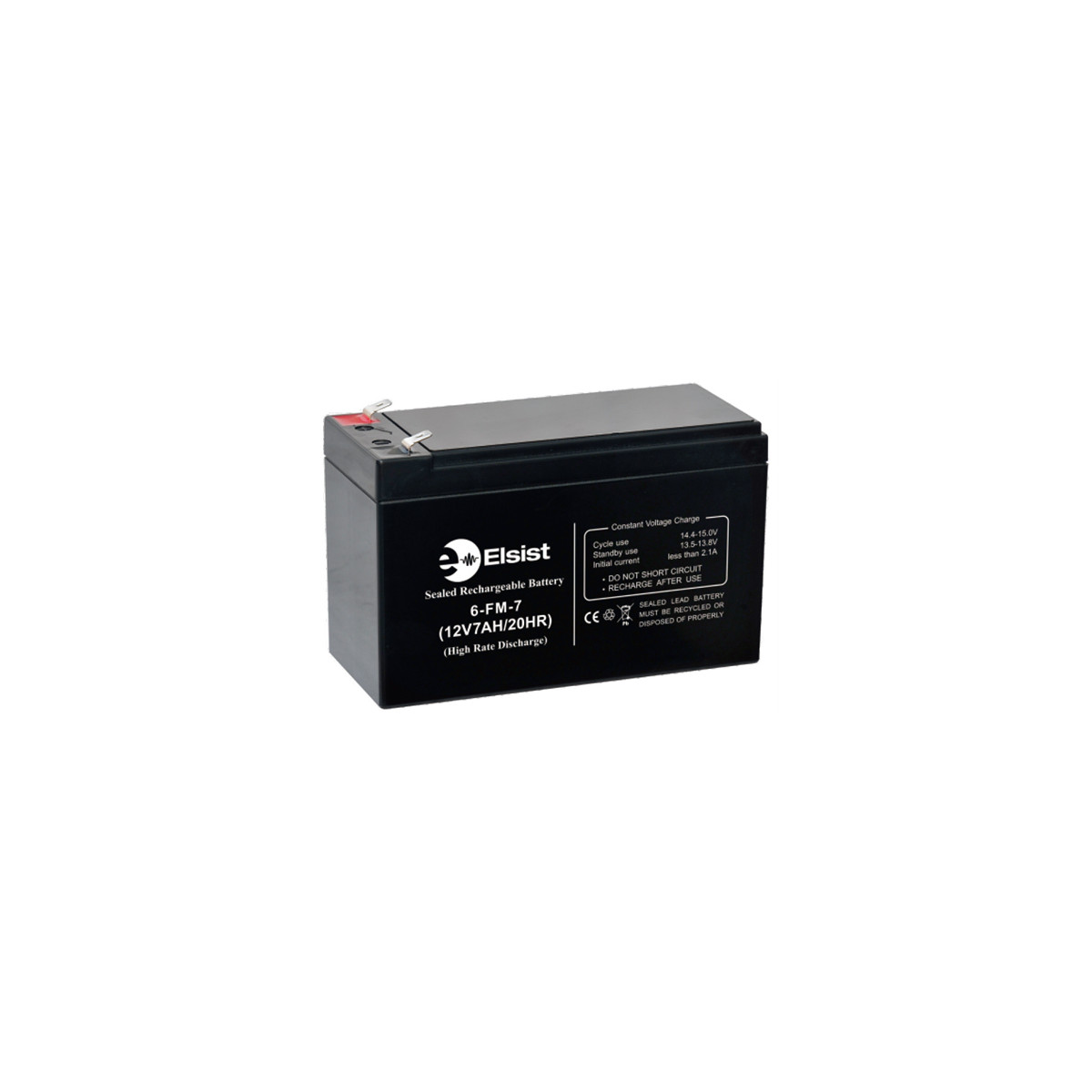 Elsist Bt007r Plombierte Bleisäure (vrla) 12 V 7 Ah