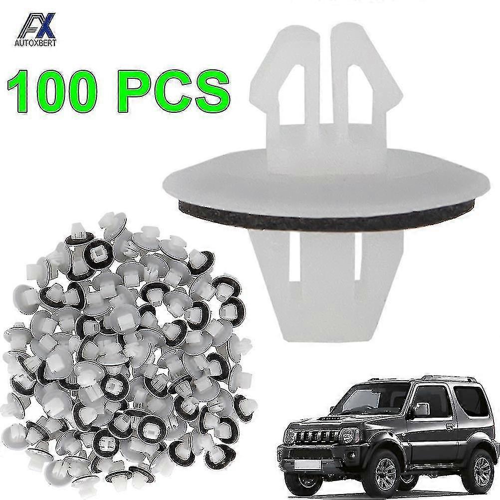 100-teiliges Set Kfz-befestigungsleisten-halterungsclips, Kompatibel Mit Suzuki Jimmy Vitara Sx4 Swift Toyota Corolla Rav4 Oe 77553-65d10