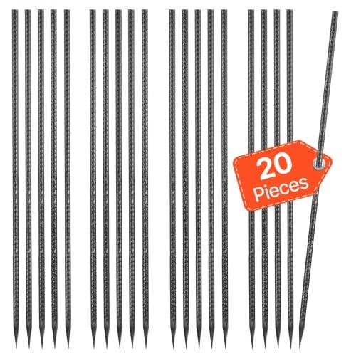 VEVOR 20er Pack I-Typ Bodenanker Erdanker Erdnägel Heringe Zeltheringe 609,6mm