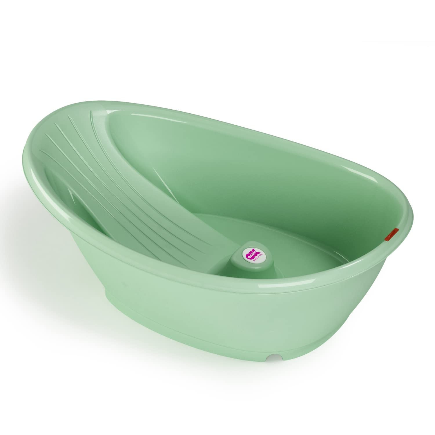 Okbaby Bella Badewanne Für Neugeborene 0-12 Monate Mit Thermometer - Grün
