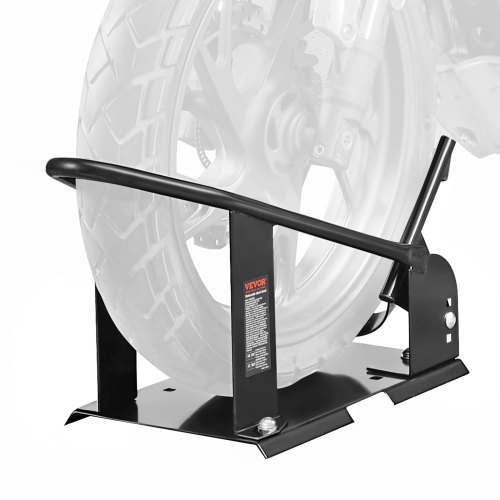 VEVOR Motorrad Radkeil, 816,5 kg Kapazität Radhalter, Hochleistungsstahl Motorrad Vorderradständer mit 3 verstellbaren Löchern, für 381–533,4 mm Off-Road Motorräder, Standard Motorräder