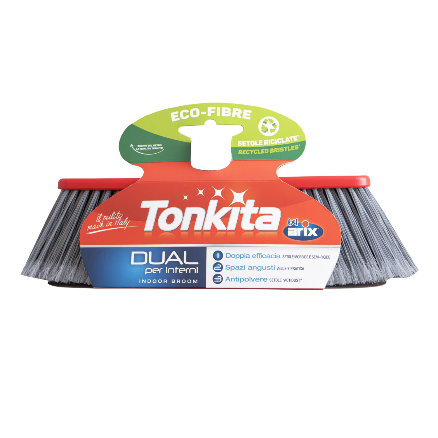 Tonkita Dual Innenbesen Mit Actidust-borsten In Schwarz Und Grau
