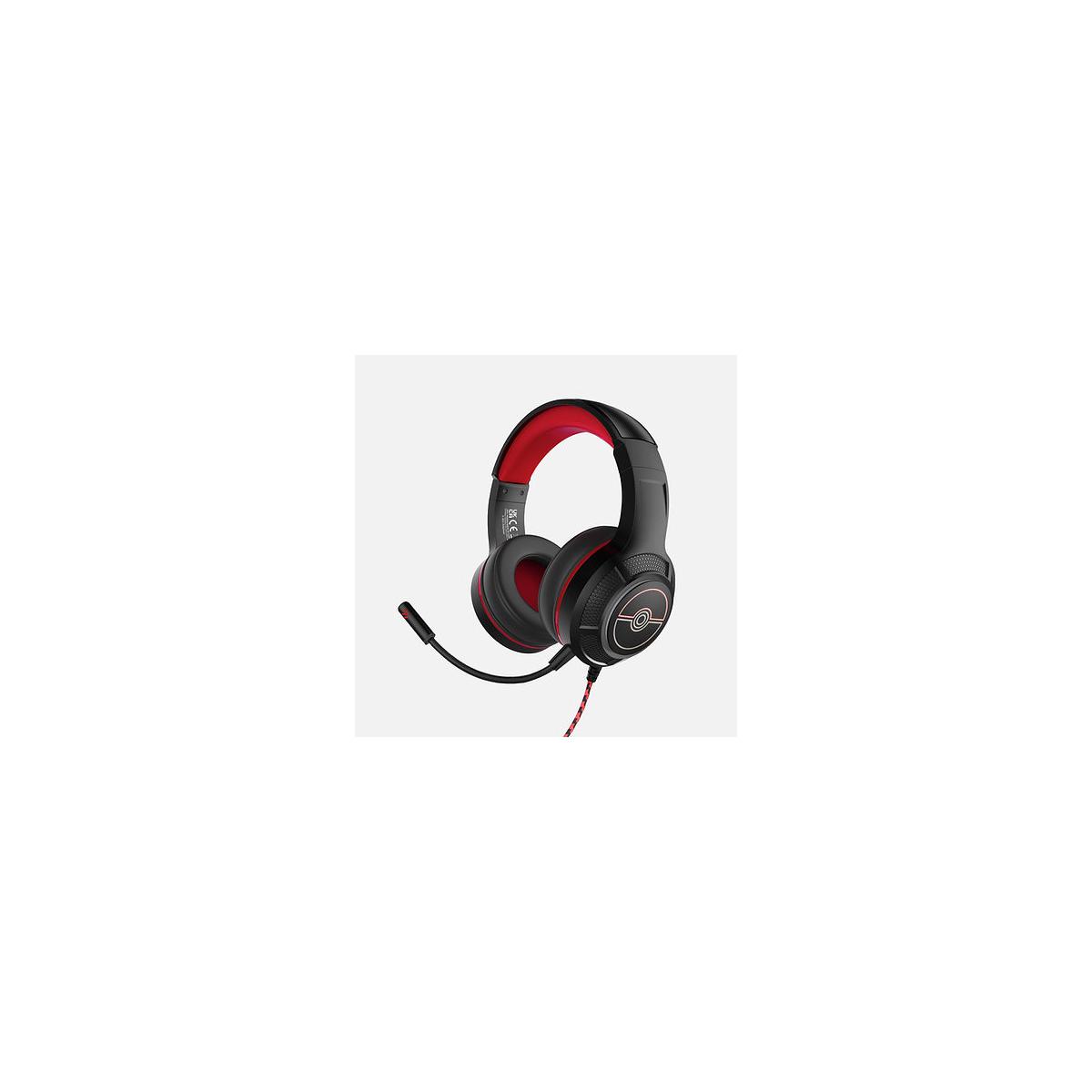 Otl Technologies Pokémon Pk0904 Kopfhörer & Headset Kabelgebunden Kopfband Gaming Schwarz, Rot