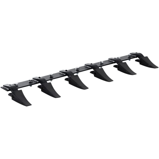 VEVOR Schaufelzahnstange, 120 cm, Hochleistungs-Traktorschaufel, 6-Zahn-Schiene für Lader, Traktor, Kompaktlader, 2000 kg Tragkraft, Anschraubdesign, für effiziente Bodenausgrabung und Schaufelschutz