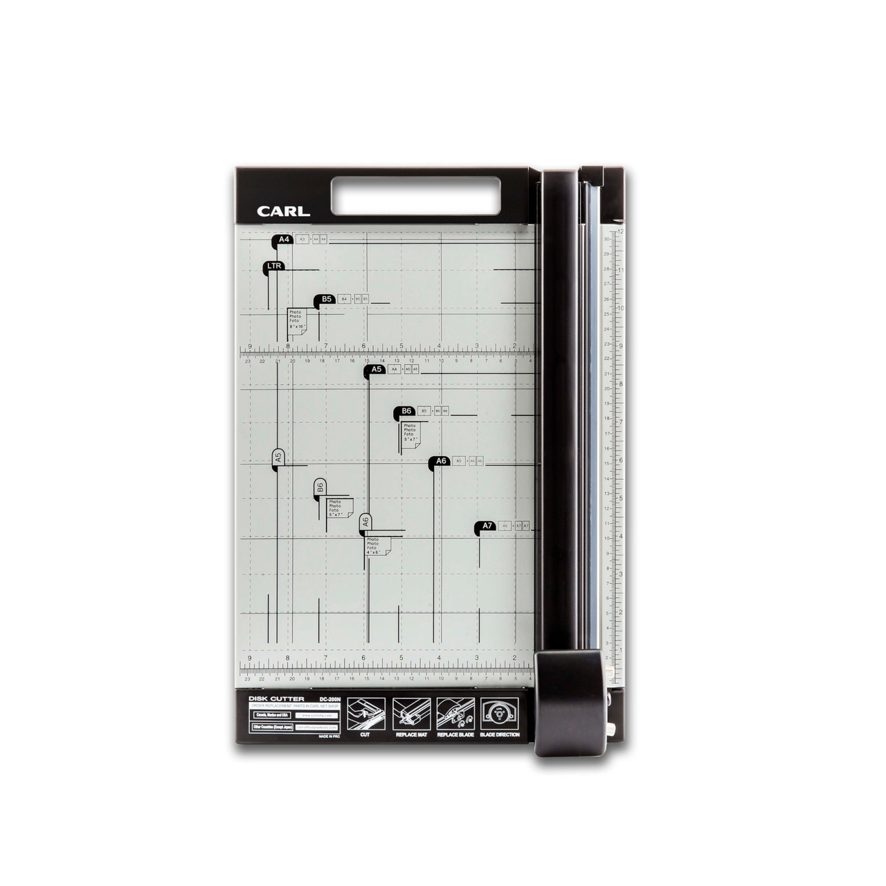 Carl Dc-200n Papierschneidemaschine 10 Blätter