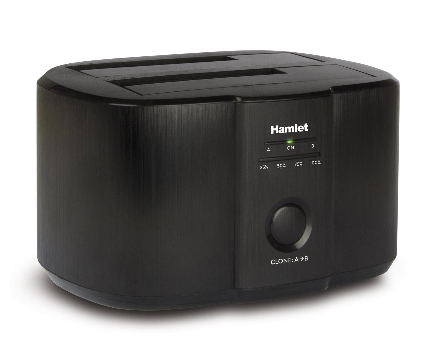 Hamlet Hxdd2535cln Speicherlaufwerk-docking-station Schwarz