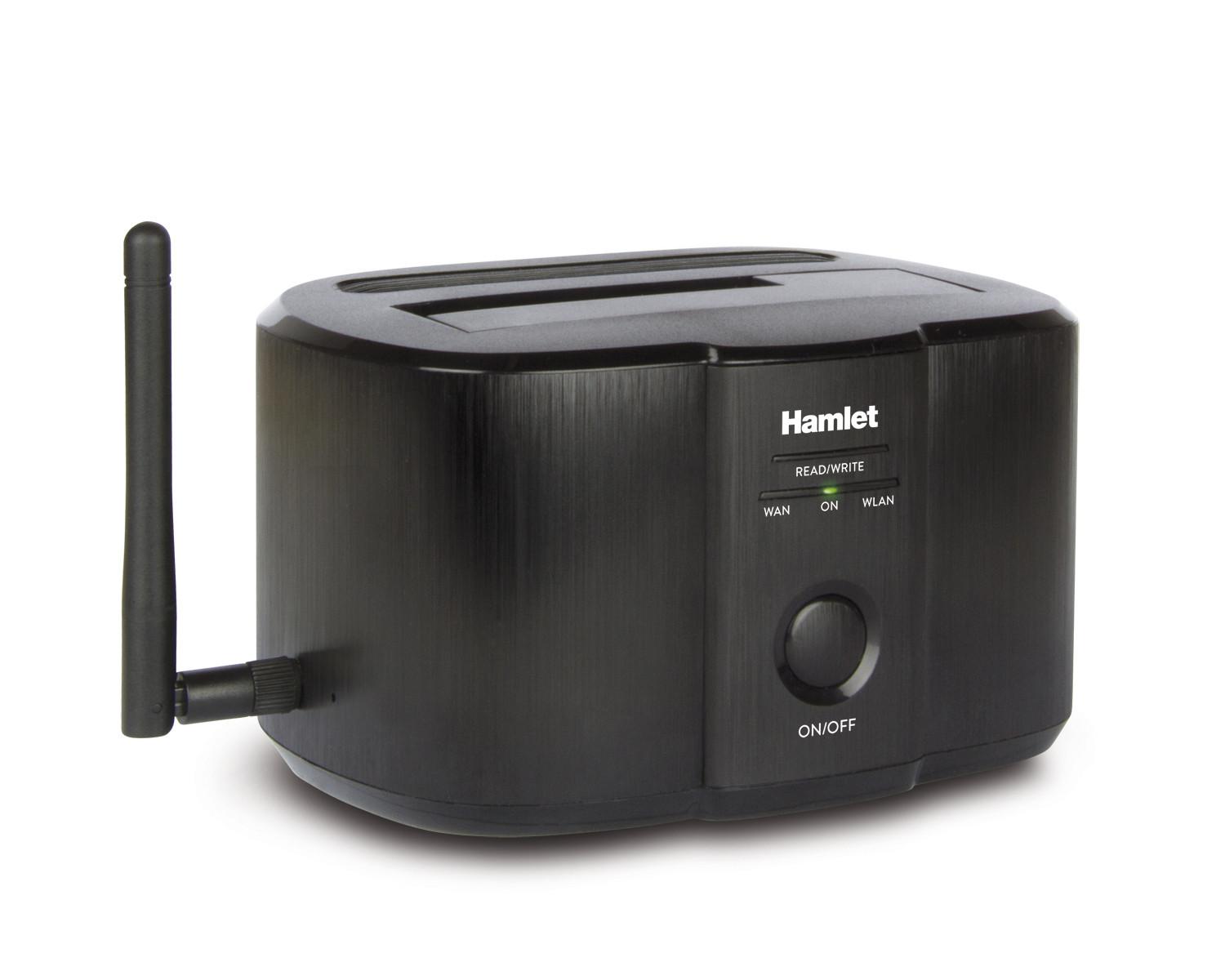 Hamlet Hxddwifi Speicherlaufwerk-docking-station Schwarz