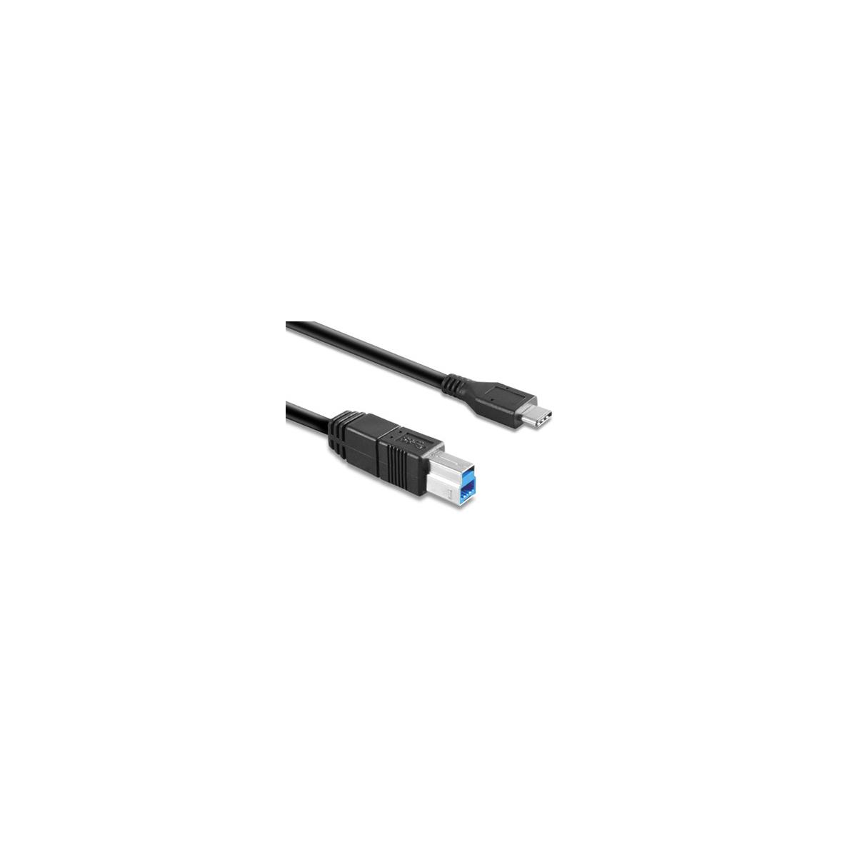 Hamlet Xctc-u3b100 Usb Kabel Usb 3.2 Gen 2 (3.1 Gen 2) 1 M Usb C Usb B Schwarz