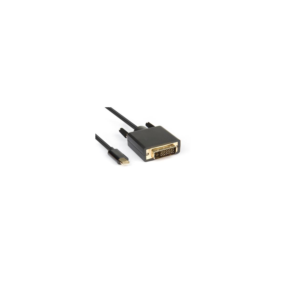 Hamlet Xvauc-dv4k20 Videokabel-adapter 2 M Usb Typ-c Dvi Schwarz