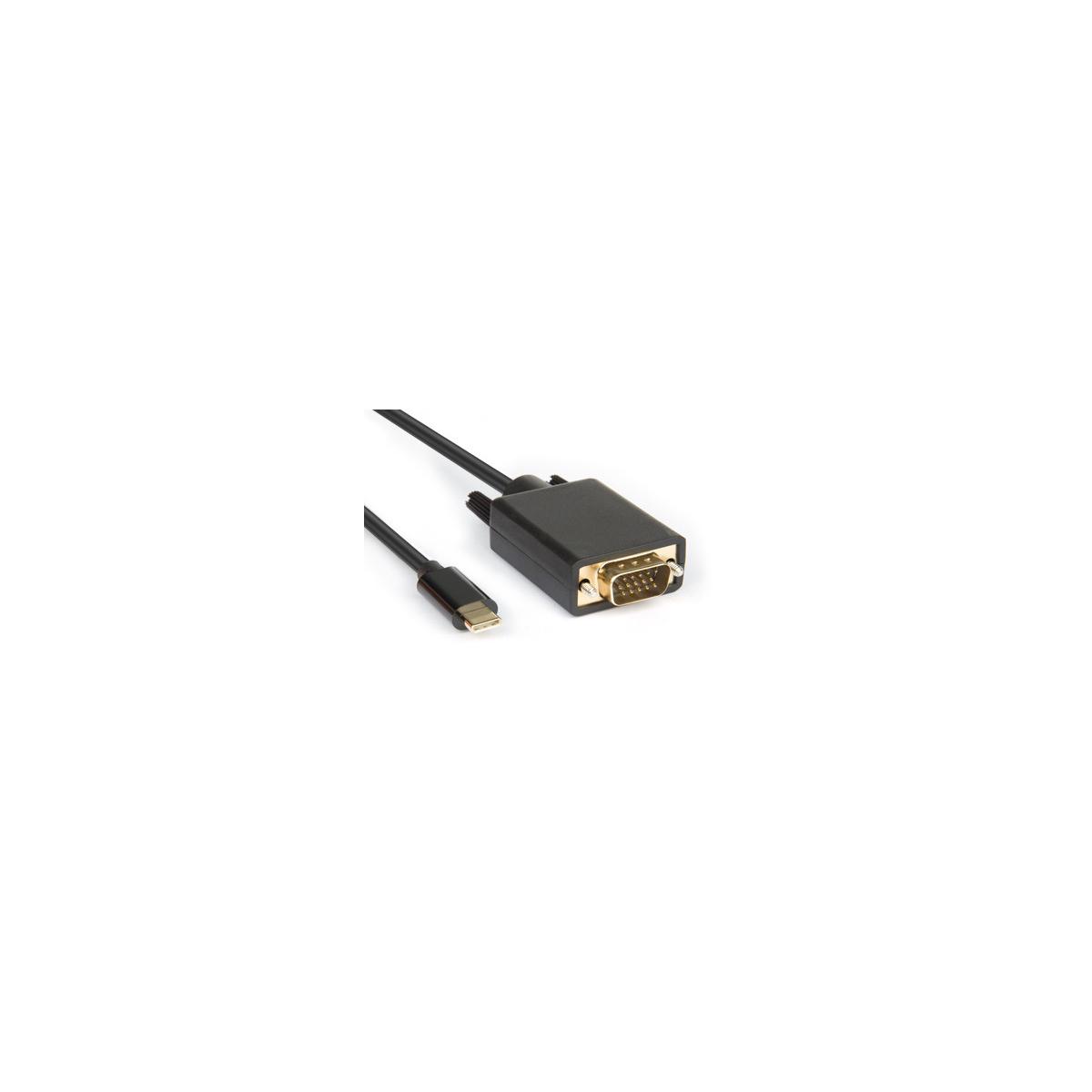 Hamlet Xvauc-vga20 Videokabel-adapter 2 M Usb Typ-c Vga (d-sub) Schwarz