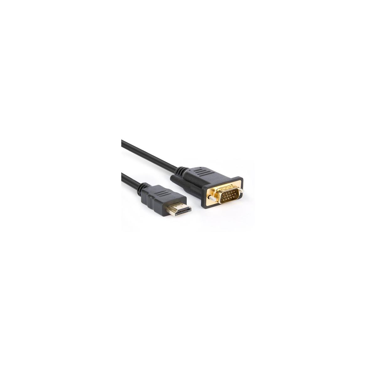 Hamlet Xvchdm-vga180 Videokabel-adapter 1,8 M Hdmi Typ A (standard) Vga (d-sub) Schwarz