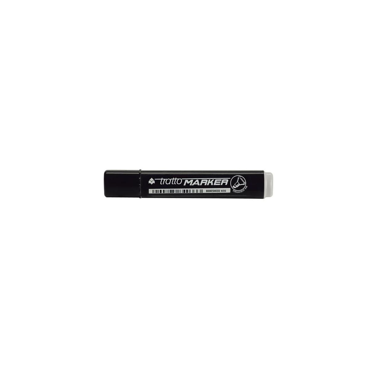 Tratto Marker Permanent-marker Meißel Schwarz 12 Stück(e)