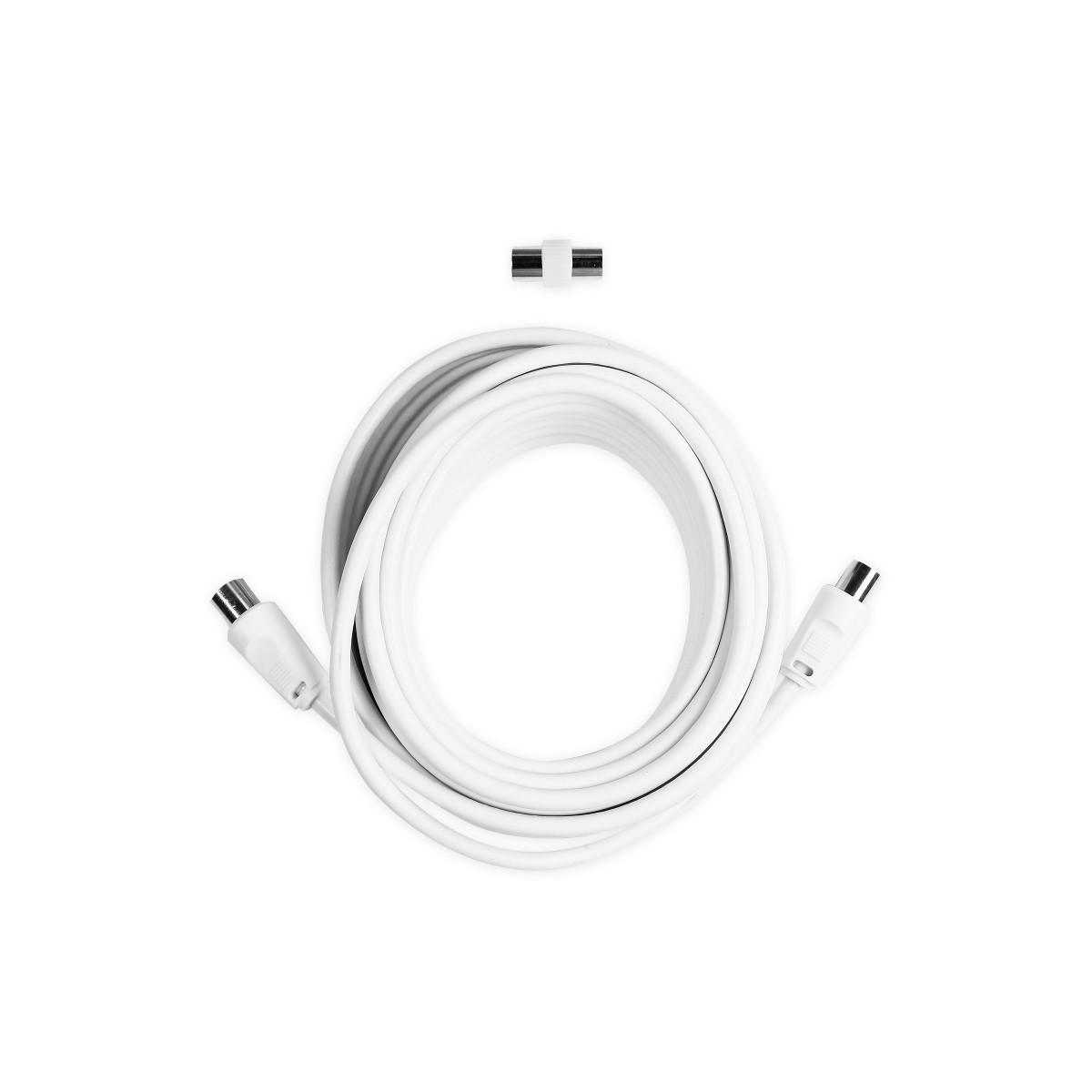 Ekon Ecan100mfw Koaxialkabel 10 M 9.5 Mm Weiß