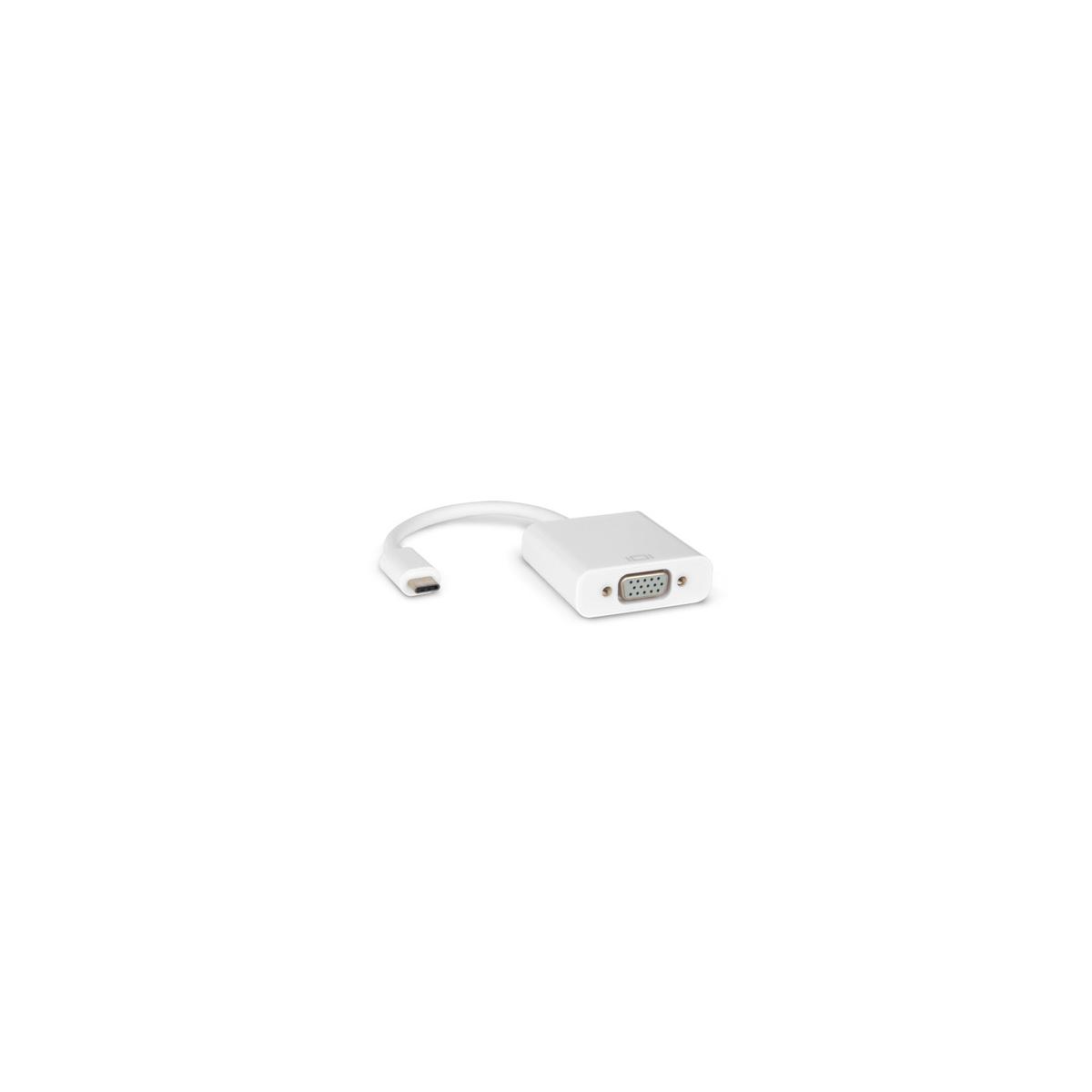 Hamlet Hvatc2vga Videokabel-adapter 0,13 M Usb Typ-c Vga (d-sub) Weiß
