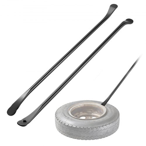 VEVOR Reifenmontiergerät Manueller Reifenwechsler 2 Stk. Metall Reifenheber 97 cm Reifenmontierhebel zur Montage Demontage für Outdoor Mobile Autoreparaturen von Universalen Fahrzeugtypen Schwarz