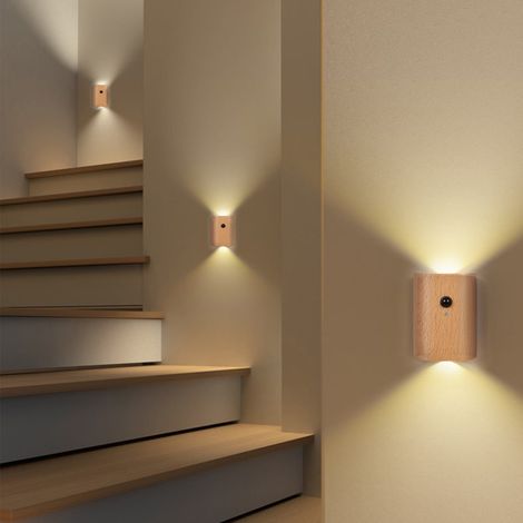 Set Von Appliques Murales Zu Led Veilleuses Melder Bewegung Applique Murale Rechargeables Veilleuse D'Treppe 2