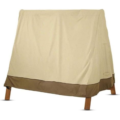 Schutzhülle Balancelle Garten 3 Places Wasserdicht, 210d Oxford Anti-uv Abdeckung Schutz,beige,182x139x170cm