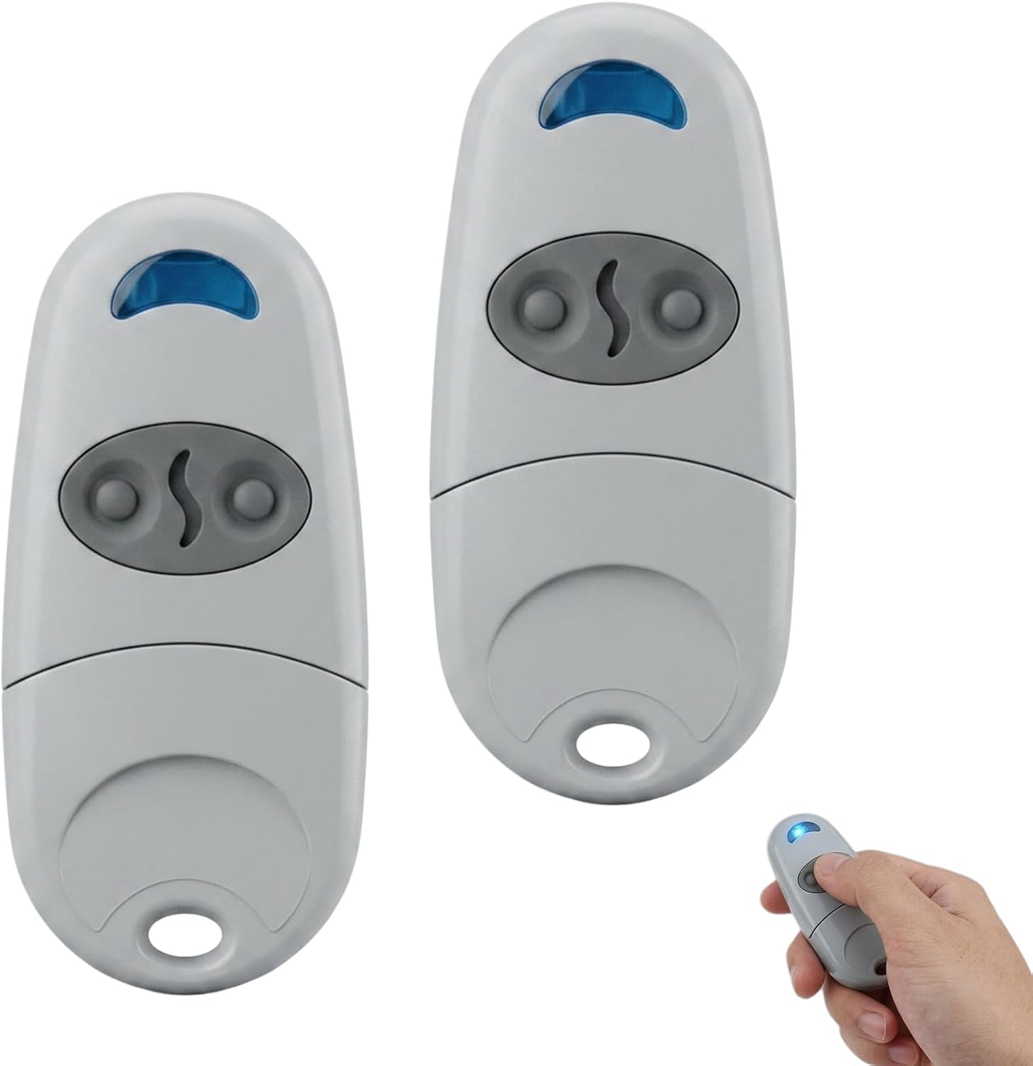2 Stück Fernbedienung Universelle Portail 433.92mhz - Copieuse Code Roulant Na, 2 Canaux Kompatibel Mit Came Top