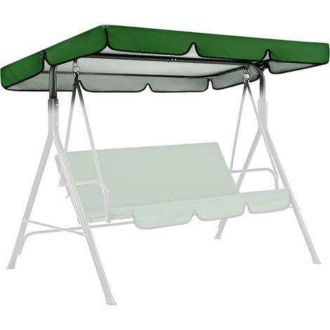 Grün, Schutzhülle Für Gartenschaukel 249 X 185 X 18 Cm, Wasserdicht Und Langlebig, Universeller Ersatzdach