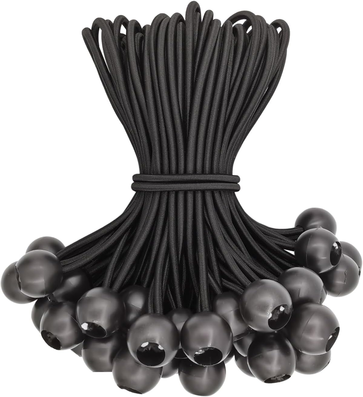 Set Von 75 Boules Élastiques Für Plane 15,2 Cm Mit Boules Imperméables, Petits Tendeurs Robustes, Élastiques Courts