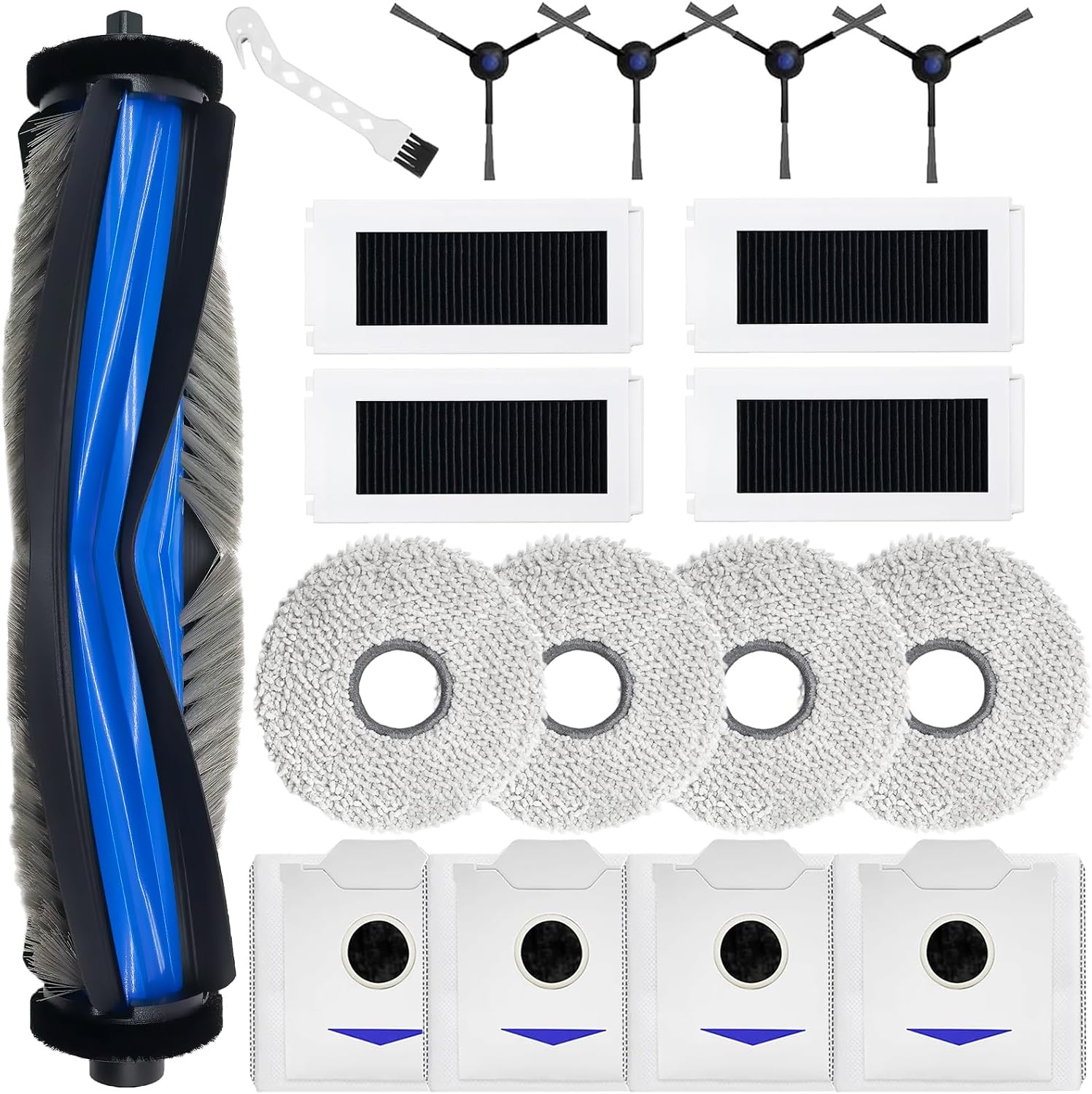Zubehör Für Ecovacs Deebot N30 Pro / N30 Omni / N30 Pro Omni Staubsauger Roboter Ersatz, Bürsten Zu Rolle, 4
