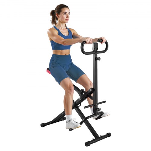 VEVOR Kniebeugenmaschine für tiefe Kniebeugen zu Hause, klappbares Trainingsgerät, Gesäßtrainer mit 12-stufigem einstellbarem Widerstand, Heimtrainingsgerät für Gesäß und Beine, Glute Machine