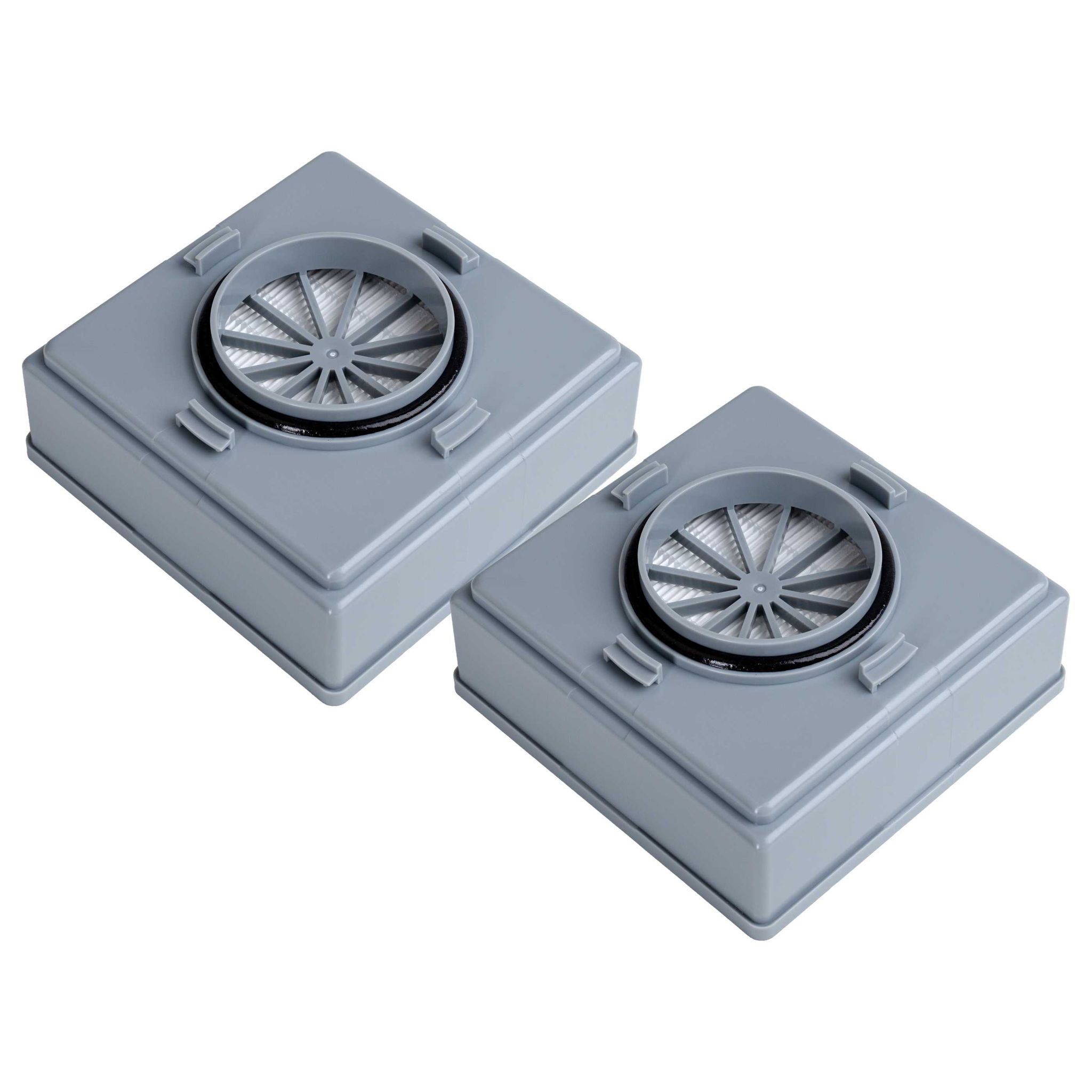 Vhbw 2 Staubsaugerfilter Kompatibel Mit Nilfisk Gd10, Gd5, Gd5battery Staubsauger - Hepa-filter Grau