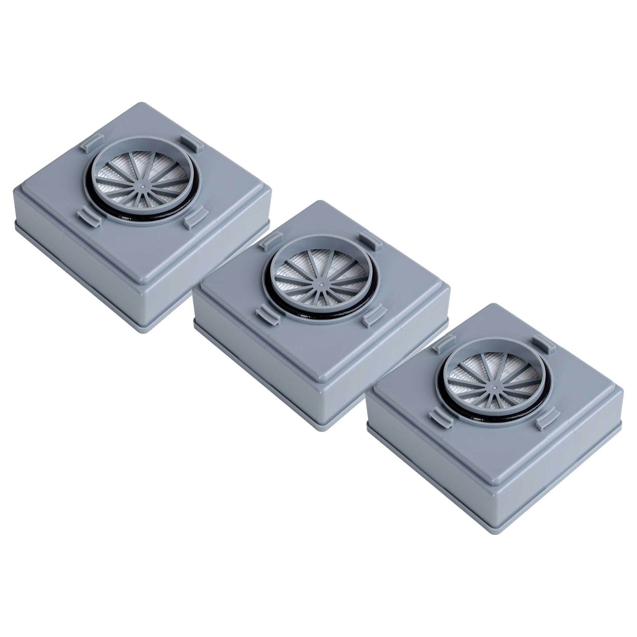 Vhbw 3 Staubsaugerfilter Kompatibel Mit Nilfisk Gd10, Gd5, Gd5battery Staubsauger - Hepa-filter Grau