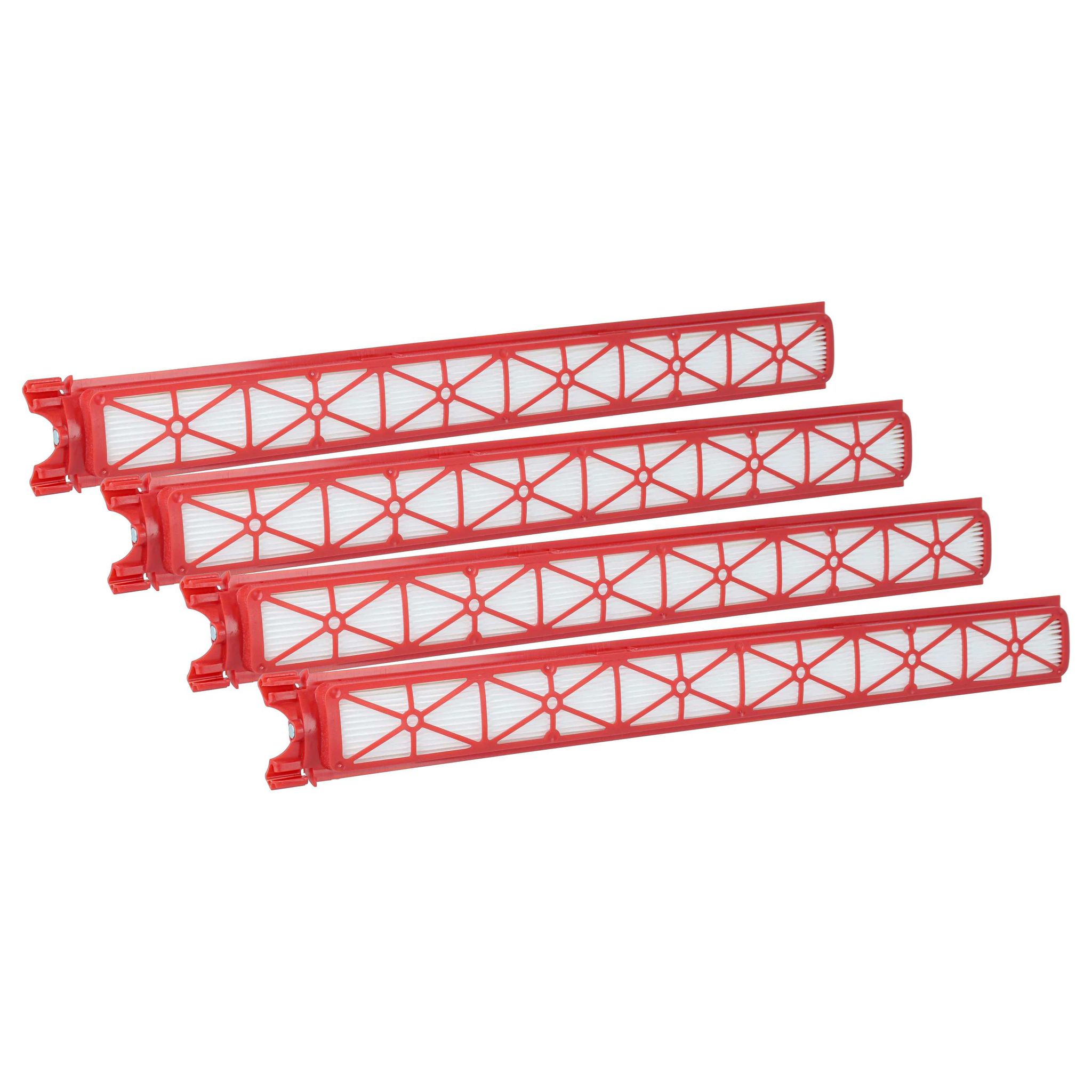 Vhbw 4 Staubsaugerfilter Kompatibel Mit Dyson Pencilvac Fluffy Sv50 Ff Für Fluffycones Sv50 Fc Staubsauger - Hepa-filter Rot