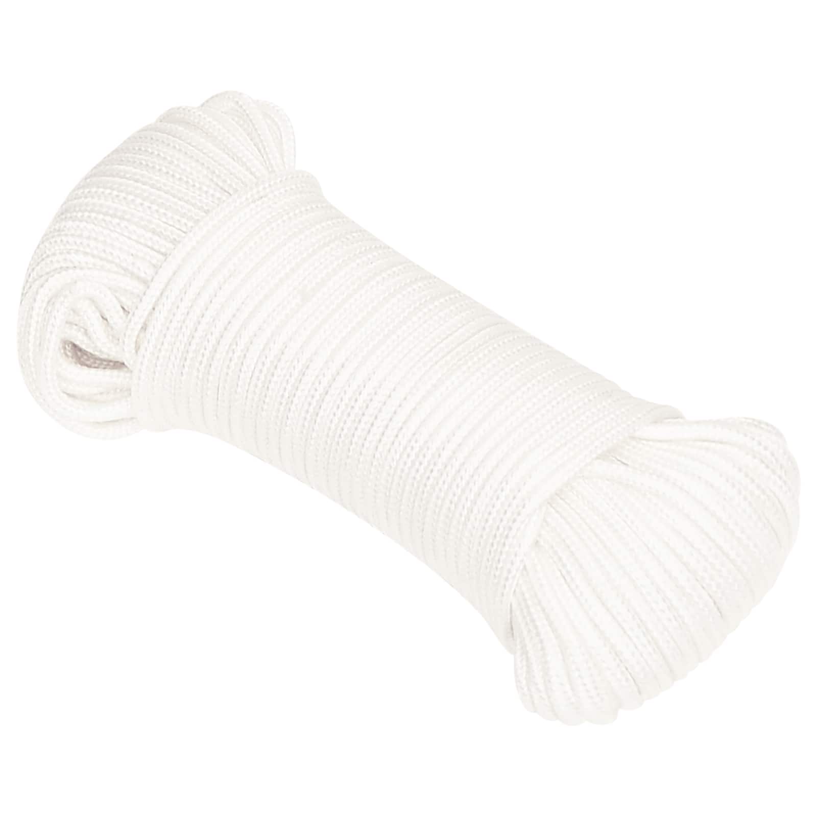 Mehrzweck-allzweckseil 5 Mm 50 M Weiß Pp 150 Kg Max. Traglast Vidaxl