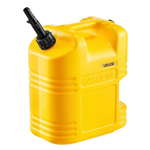 VEVOR Kraftstoffkanister, 19 L, Benzintank mit Ausguss & klarer Skala, max. Durchflussrate 15 L/min, Flüssigkeitsbehälter für die meisten Autos, Motorräder, SUVs, ATVs und UTVs, gelb, 1 Stk.