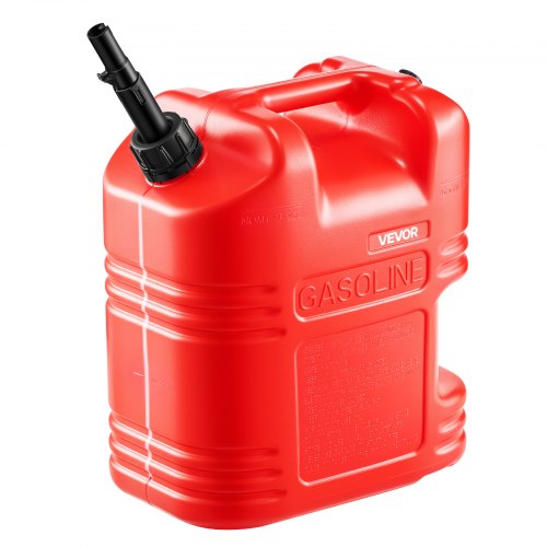 VEVOR Kraftstoffkanister, 19 L, Benzinkanister mit Ausguss & klarer Skala, max. Durchflussrate15 L/min, Flüssigkeitsbehälter für die meisten Autos, Motorräder, ATVs und UTVs, rot, 1 Stk.