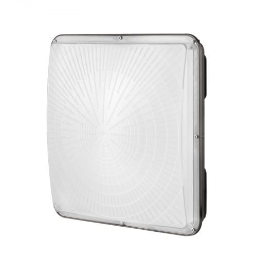 VEVOR LED-Überdachungsleuchte, 150 W, 16500 lm, 5000 K Tageslicht, gewerbliche industrielle Überdachungsleuchte für den Außenbereich, 31,8 x 31,8 cm, Deckenbeleuchtung zur Oberflächenmontage für Tankstelle, Lager, Garage, Straße, Geschäft, Hotel, IP65