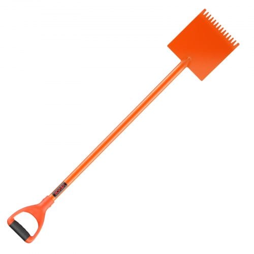 Vevor Schindelschaufel, 1 Stk., Schindelentferner Mit D-griff, Dachtrenner Aus Hochhartem 45-stahl, Schieferabzieher, Leichtes Werkzeug Zum Einfachen Abreißen Von Dachpappe & Nägeln, Orange