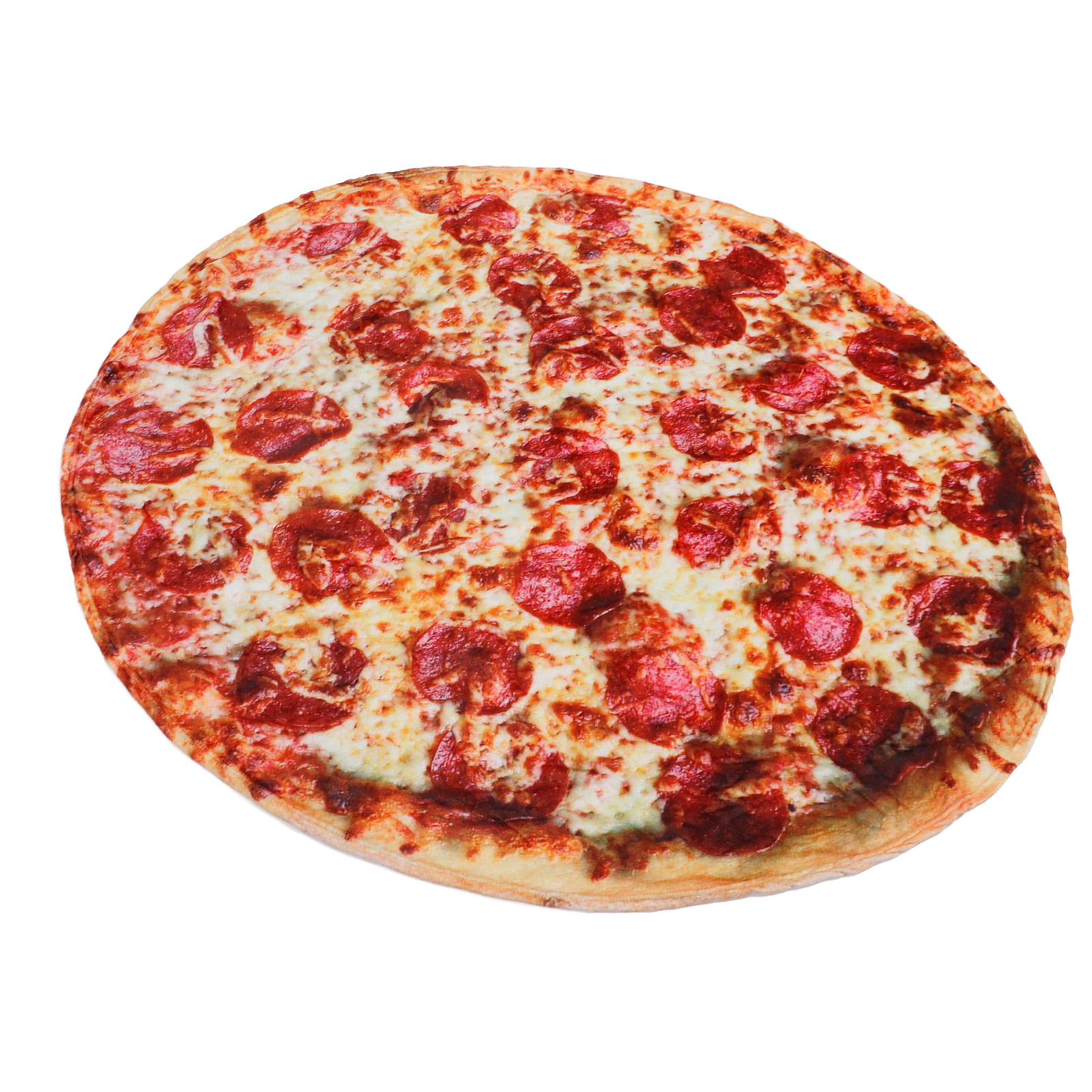 Kinderteppich Mit Pizza-print, Waschbar, Flauschig, Rund, 1,58 M (5,2 Ft) – Ideal Für Kinderzimmer Und Spielzimmer.