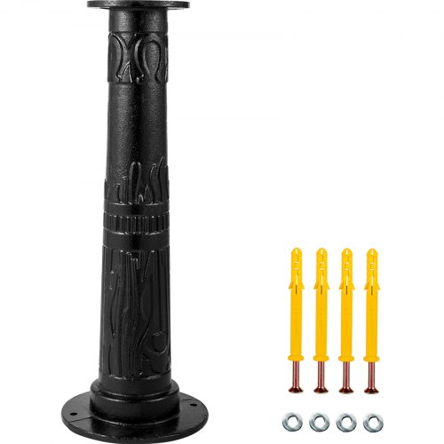 VEVOR Pumpenständer Schwengelpumpe Gusseisen Handschwengelpumpe Pumpenständer 23,7x 23,7x66cm Gartenpumpe Ständer mit Sprühfarbe beschichtet Handpumpe Ständer 8mm Dicke Schwarz für Garten Teich Hof