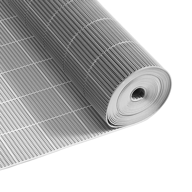 Vevor Drainagematte Pvc (0,9 M X 15 M), Rutschfeste Pvc-bodenmatte Spritzschutzmatte Für Nassbereiche, Hohlmattenrolle, Antirutschmatte Für Schwimmbäder, Terrassen, Badezimmer & Toiletten, Grau