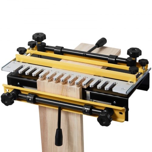 VEVOR Zinkenfräsmaschine 31 cm Breit, Zinkenfrässchablone mit Fräser & 12,7-mm-Schablone, Präzise Ausrichtung, Zapfen- & Zapfenschneidvorrichtung, Werkzeug für Möbel- & Schrankherstellung