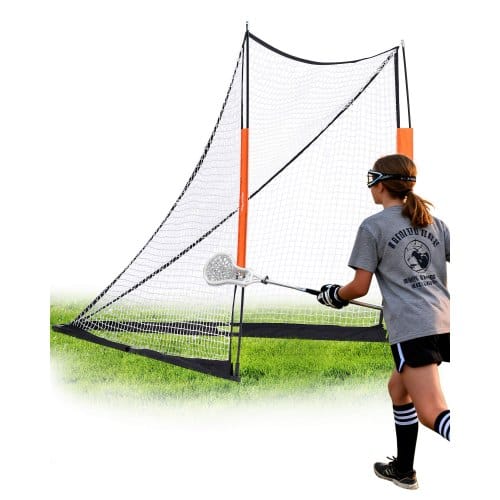 VEVOR Lacrosse-Tor, 6' x 6' Lacrosse-Netz, tragbares Lacrosse-Tor mit Tragetasche, Glasfaserstange, Hinterhof-Lacrosse-Trainingsausrüstung, einfach aufzubauendes College-Tor, perfekt für das Training