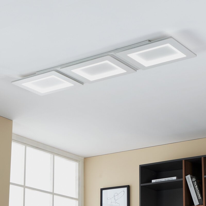 [gebraucht] B-ware Eglo Deckenleuchte Deckenlampe Led Weiß Stahl Connect Padrogiano App Steuer69