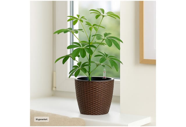 HTI-Living Blumentopf Hydro Ø 21 cm 2er Set Nessa Braun
