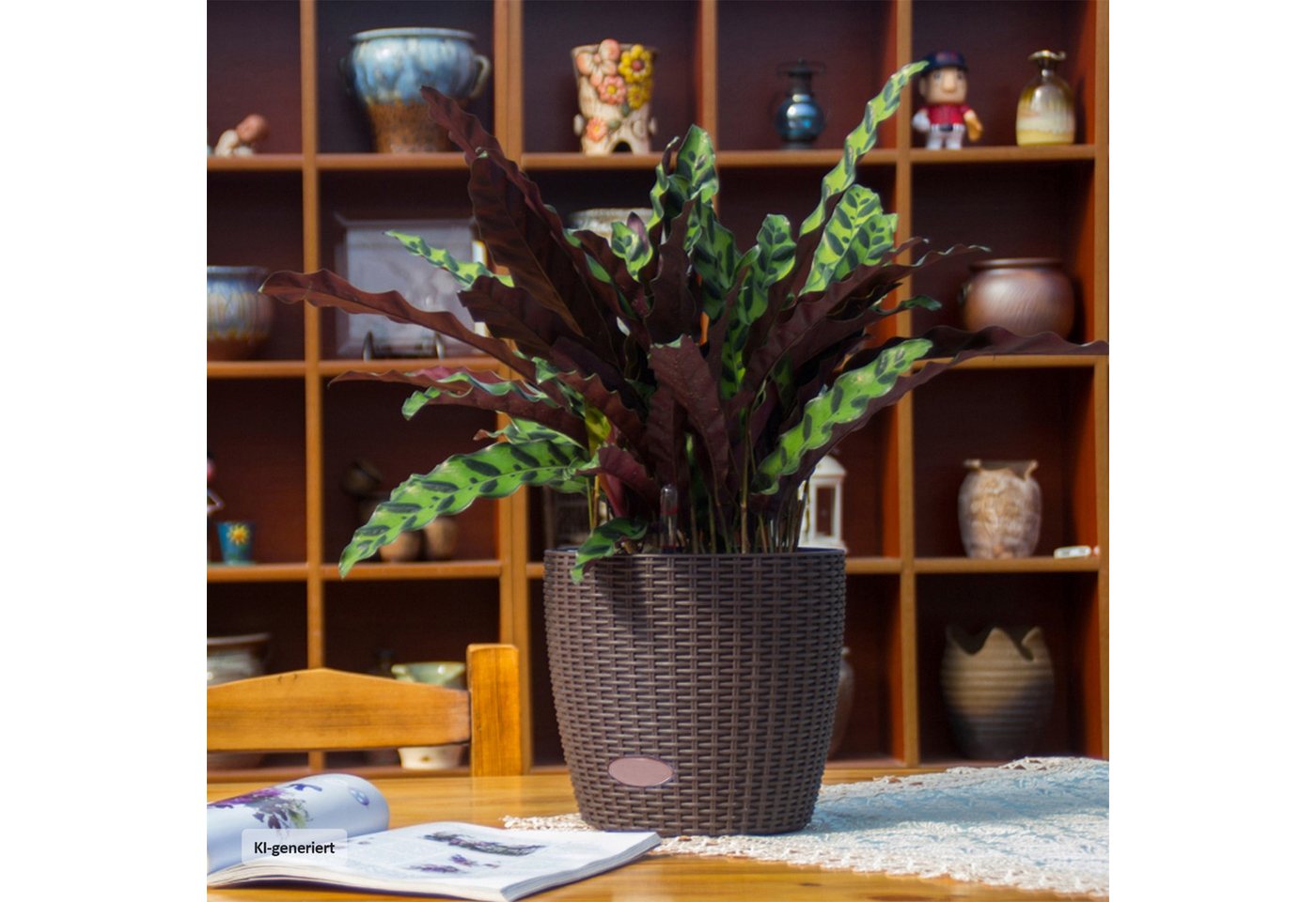 HTI-Living Blumentopf Hydro Ø 27 cm 2er Set Nessa Braun Bild 2