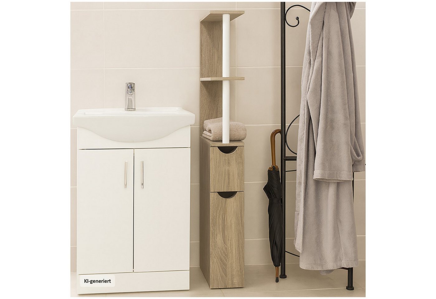 HTI-Living Raumteilerregal 118 cm Thekla Sonoma Bild 2