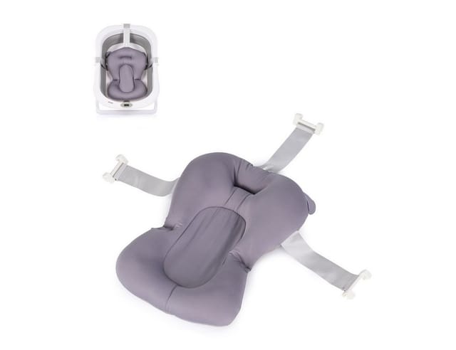 Chipolino Babybadewannen Netz und Kissen Multi, Kunststoffbügel, ab Geburt dunkelgrau