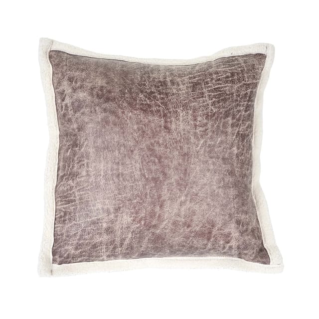 Zierkissen Wildlederimitat, Sofakissen Deko-Kissen mit Füllung, braun Fellimitat 45x45cm