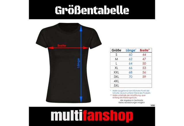 multifanshop Damen T-Shirt - Schalke - Herzschlag - Druck weiß - Frauen