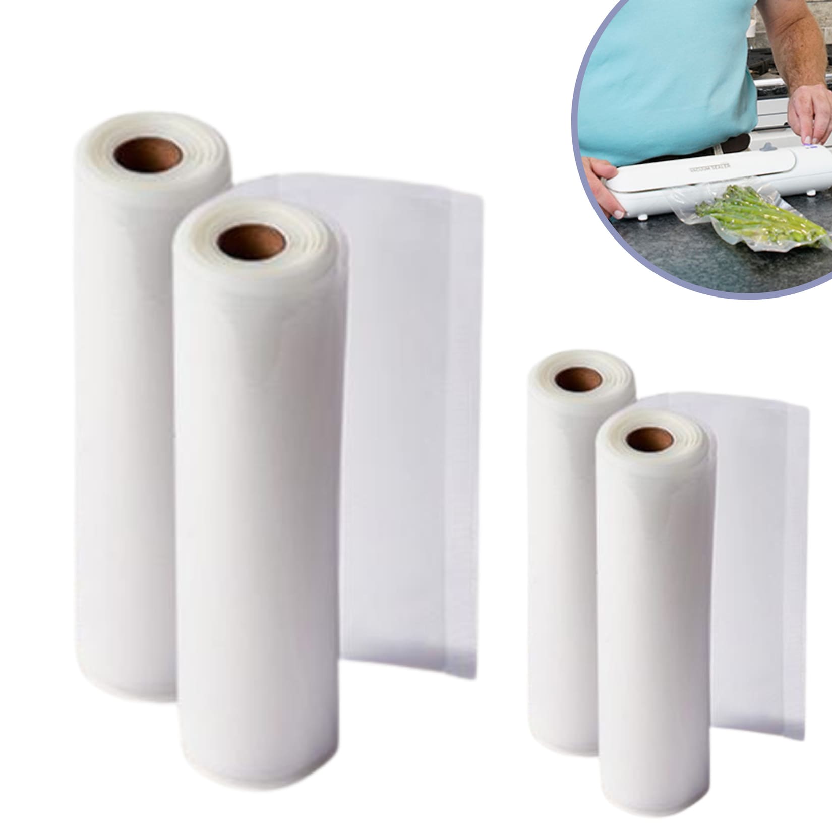 Starlyf® Ersatzrollen - Folienrollen, Zubehör für Starlyf Vakuumierer Vacuum Sealer Rollen