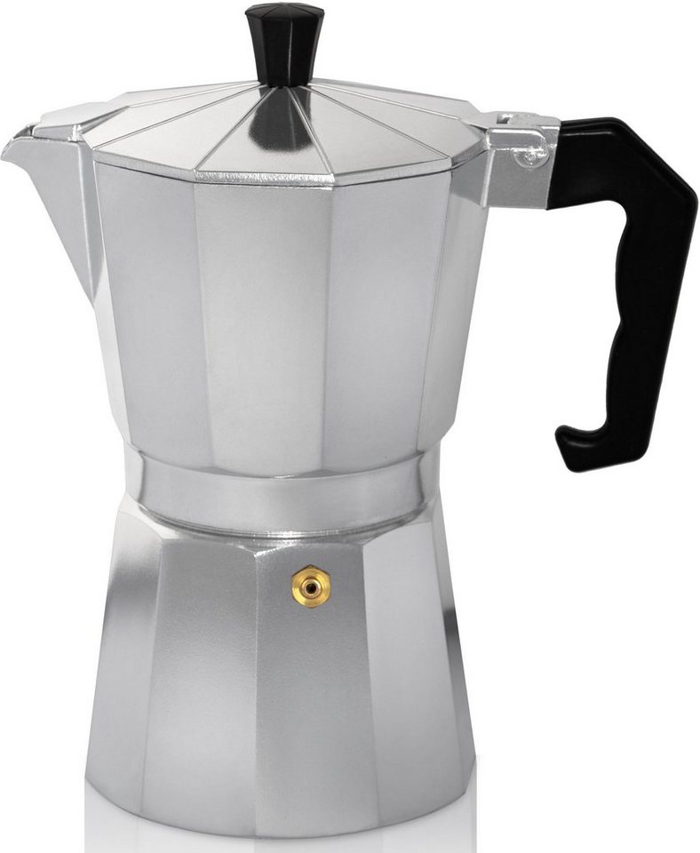 Espressokocher Italiano f. 6 Tassen silber Bild 5
