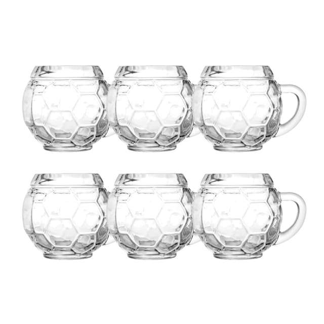 Bierglas 6er Set Biergläser Fussball Bierkanne 0,3 Liter