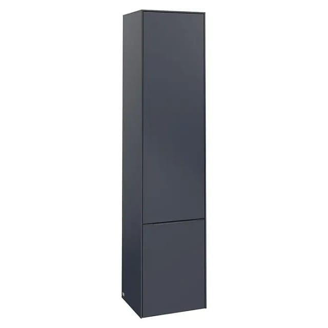 Villeroy & Boch Subway 3.0 Bad-Hochschrank (B x T x H: 40 x 36,2 x 171 cm, 2x Tür, Marine Blue, Farbe Griff: Marine Blue, DIN Anschlag: Links)